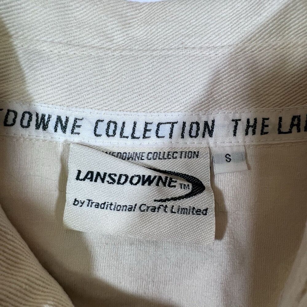 Landsdowne Collection Irish Rugby Shirt Long Sleeve Shamrock Crest Men's Small - Picture 10 of 11